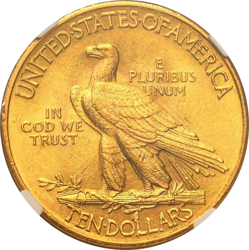 USA. 10 dolarów 1915 - Indianin, Philadelphia NGC MS62